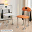 Chaise d'appoint à lattes blanches (ensemble de 2)
