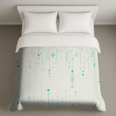 Housse de couette à motif géométrique de literie Art Deco
