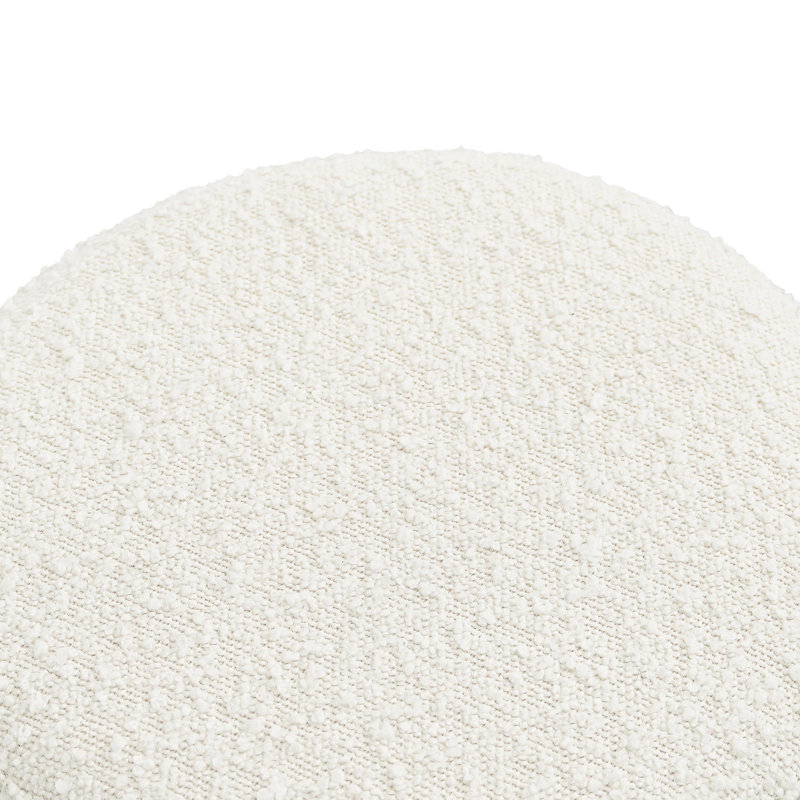 Wesley Ivory Boucle Stool