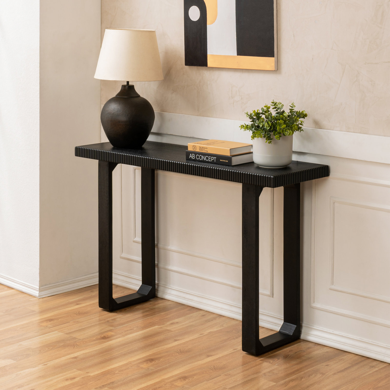 Urbana 48" Mango Console Table, Black