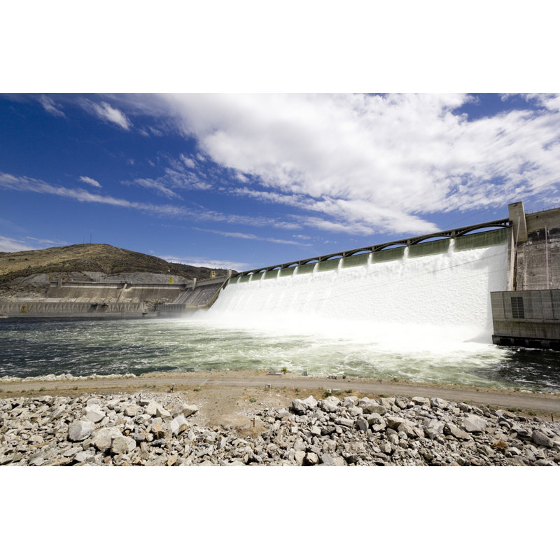 Grand Coulee Dam by Lisay, 8" H x 12" W