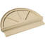 Demi-rond signature fronton en uréthane, brun clair apprêté-102752319-113221389-113057100