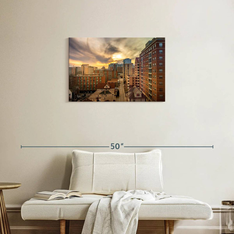 Sebbie Madison City In Wisconsin, 20" H x 30" W