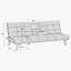 Canapé convertible polyvalent rembourré capitonné avec porte-gobelets et pieds en bois 