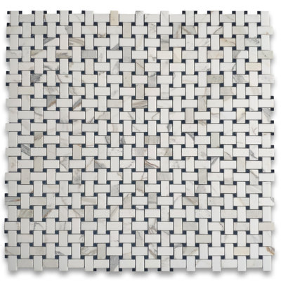 Calacatta 12" x 12" Marble Mosaic Tile