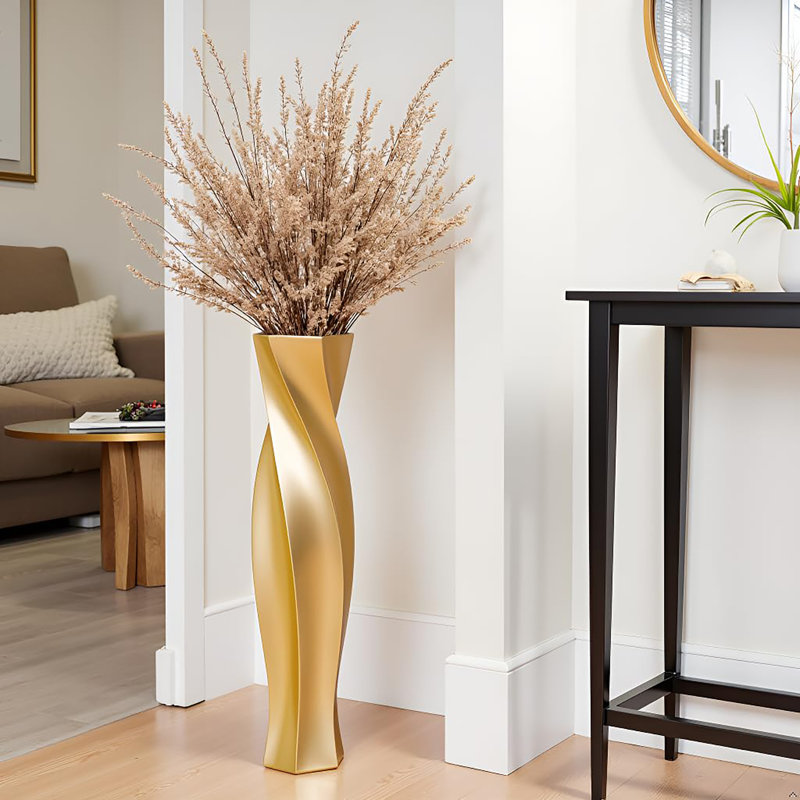 Grand vase de plancher 23,6 po, Doré