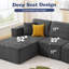 Canapé modulaire Cloud avec assise profonde-1079624145