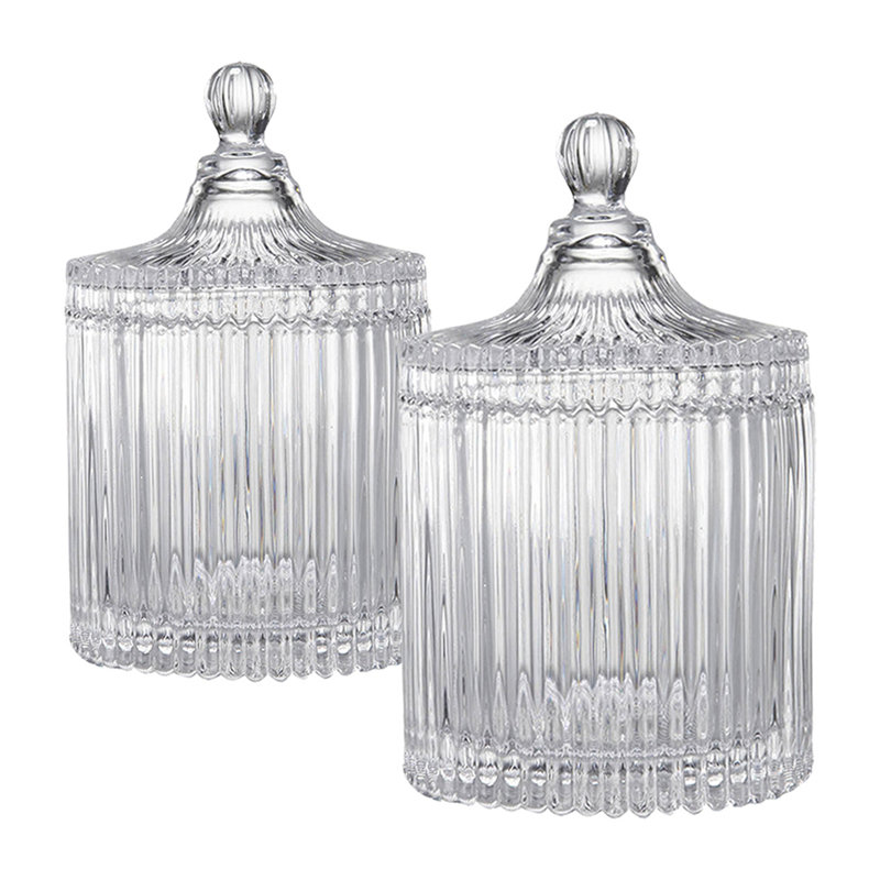 D4x6"Ancell Lidded Glass Jar