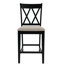 Tabouret de bar et de comptoir en X avec dossier en X-320681280