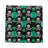 Gem Emeralds Skull Cotton Sateen Cocktail Napkins-122066564