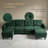Modern U-Shaped Sectional Sofa - Modular with Ottomans, USB Ports & Foldable Side Tables-1428843120