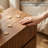 23.6" Wide Fluted 2-Drawer Nightstand with Handle-Free Design-275628593