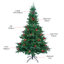 Arbre de Noël artificiel avec guirlandes de lumières DEL-930530732