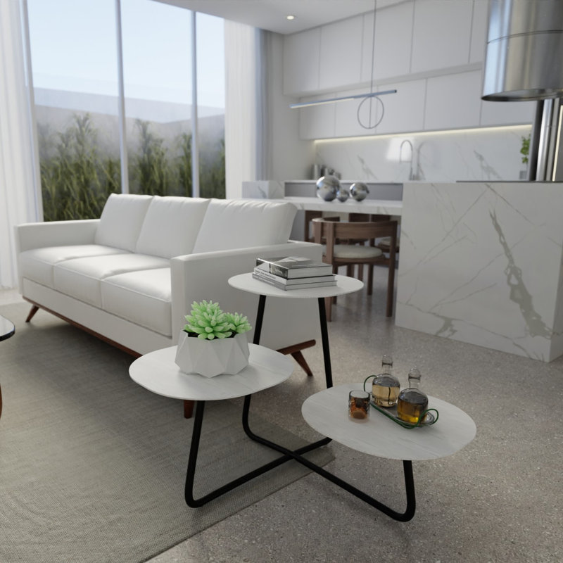 Tables de bout Hokku Designs Hazelton, Blanc
