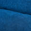 Canapé-lit convertible 3-en-1 - Dossier réglable, porte-gobelet, tissu de velours moderne pour le salon et les petits espaces (bleu)