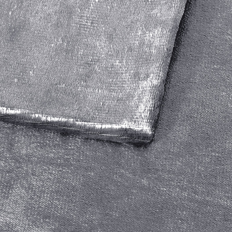 Heavy Crushed Velvet Cushion Cover, Silver