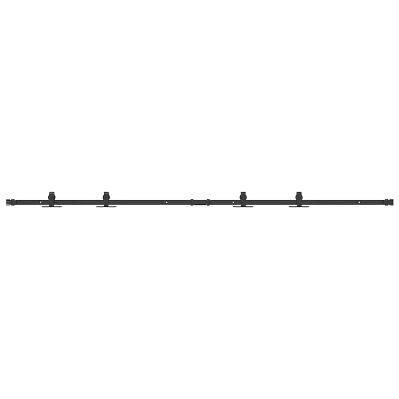 Afet Mini Sliding Barn Door Push, Black, 200cm