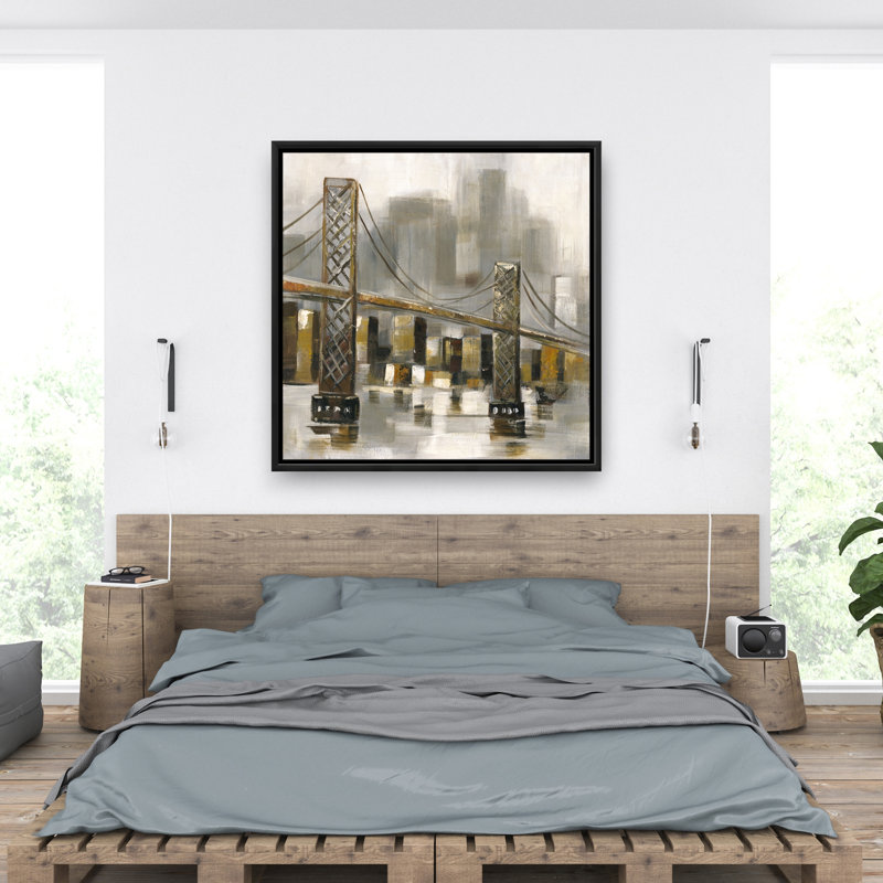 «Bridge by a Cloudy Day» - Toile encadrée | Salon des villes décoratives