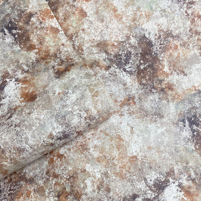 SOPHIE LAURENCE Rust Orange Grey Silver Modern Paste The Wall Wallpaper 222501