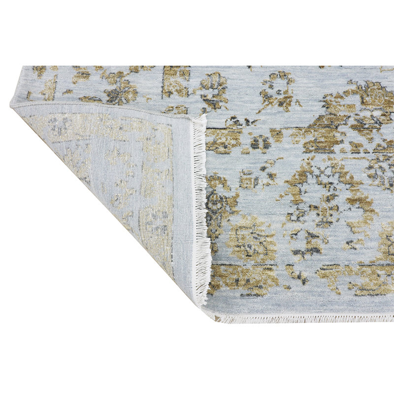 BROKDC155SIGL Oriental Area Rug in Gold, Rectangle 8' x 10'