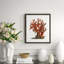 Red Coral Illustration III Framed