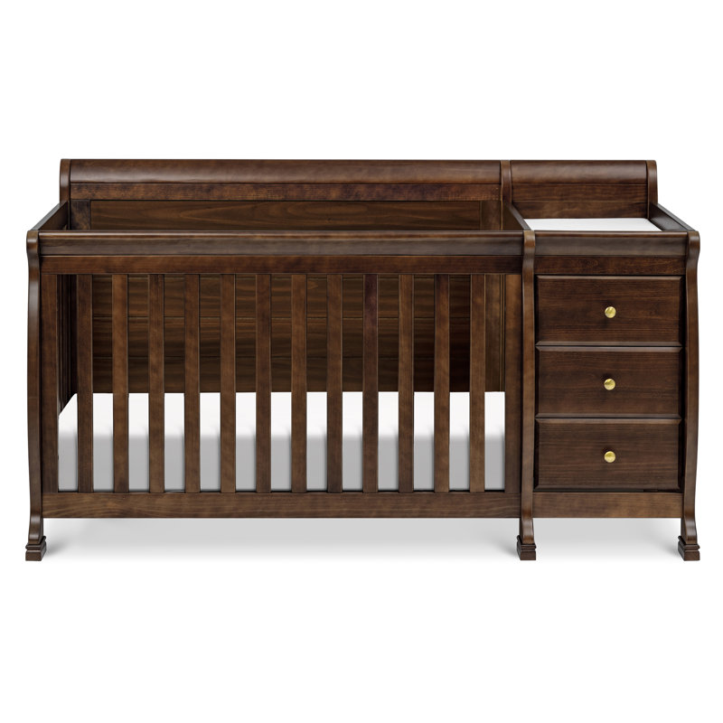 Lit de bébé et table à langer convertible 4-en-1 Kalani, Espresso