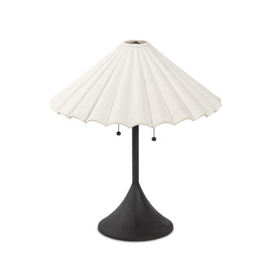 Fiorella Table Lamp-Espresso Canvas