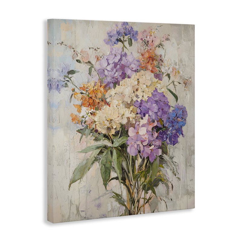 Abstract Hydrangea Clusters Canvas, design by Franklyn Gregory, 20" H x 16" W