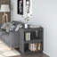 Latitude Run® Book Cabinet/Room Divider Black 15.7"X13.8"X53.1" Solid Wood Pine-91895650-91895668