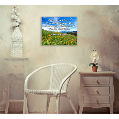 ArtsyQuotes Gallery Wrapped Canvas By Randal Kleiser: ""I loved the idea of Travolta sitting on the kid’s swing, pining away for his girlfriend -  Trinx, 3040110E070743058D502B6F1F1E4424
