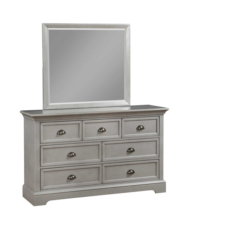 Huey 58'' W 7 - Drawer Dresser, Gray