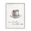 Rise And Shine Coffee Time Morning, inspiration, encadré blanc, estampe numérique de Daphne Polselli