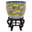 Dragon en porcelaine de Chine sculpté émaillé jaune glacier impérial-106538668