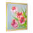 Toile avec cadre photo doré