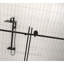 Porte de douche sans cadre l 60 po x H 76 po, verre trempé transparent 1/4 po, film antidéflagrant, poignée en acier inoxydable-114250389