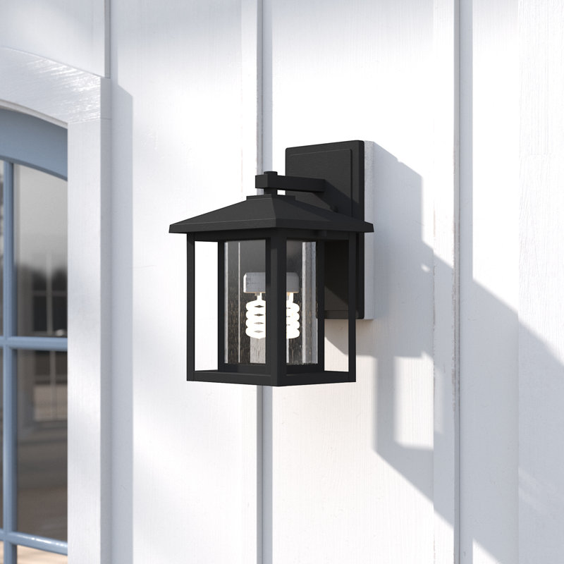 Vermont Wall Light, 100W A19 Medium, 14" H x 9" W, Black