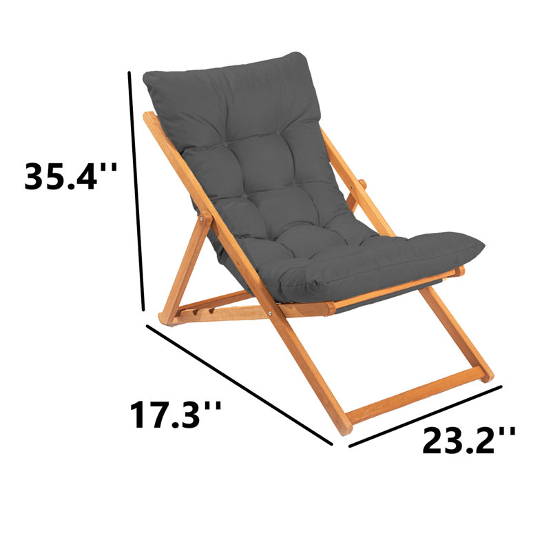 Takiko Outdoor Lounge Chair, Gray