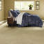 Ensembles de literie pour très grand lit de qualité supérieure en jacquard de polyester bleu marine Modern Home