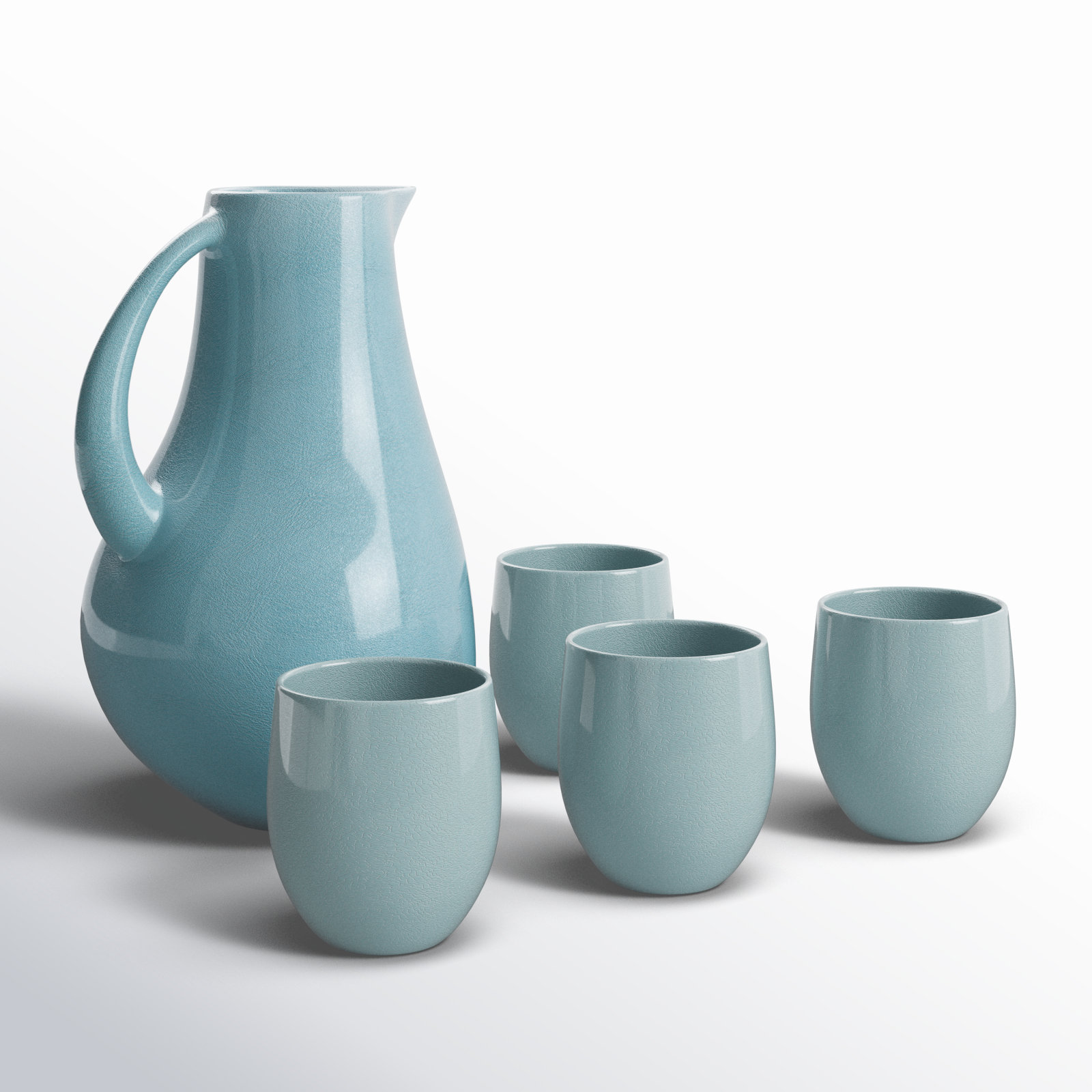 Borgen 72oz. Stoneware Pitcher, Pale Jade
