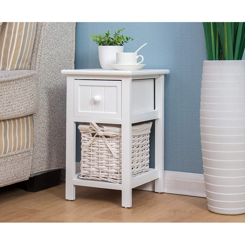 Regina 28cm W Manufactured Wood Bedside Table