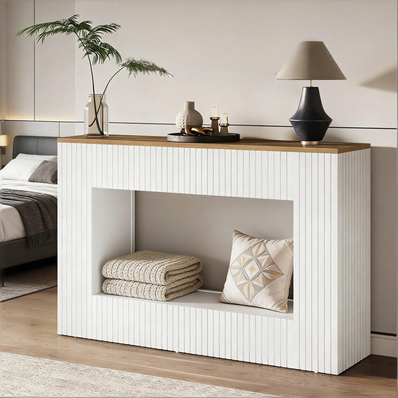 Table d'appoint de pièce, table d'entrée, table de canapé, console de conception moderne, White