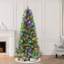 Gothurd 7' Artificial Pine Christmas Tree with Color & Clear Lights