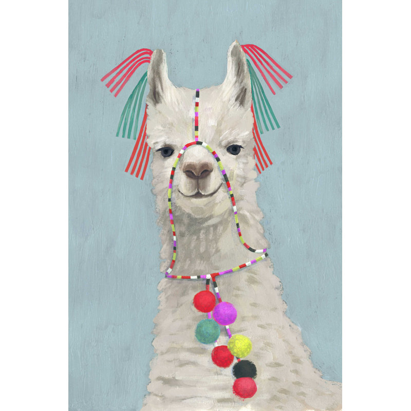 Lama orné II, H 18 po x l 12 po