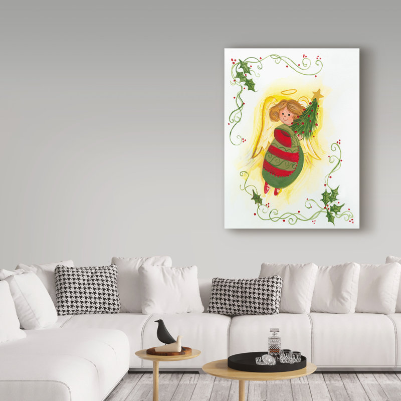 Toile «Green and Red Wings», H 19 po x l 14 po x P 2 po