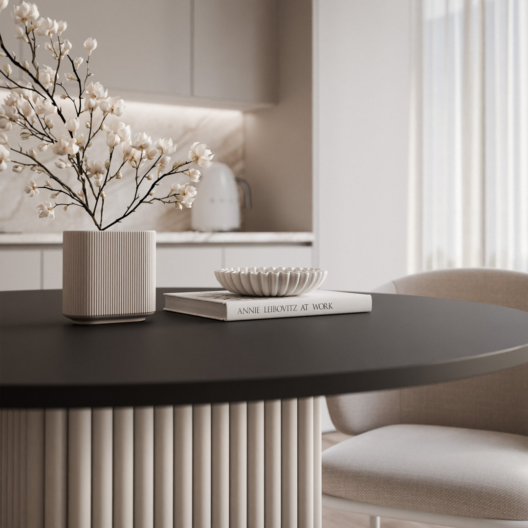 Metal Base Dining Table