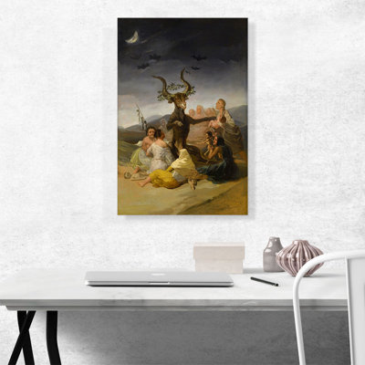 " Witches' Sabbath 1798 " by Francisco De Goya Painting Print
