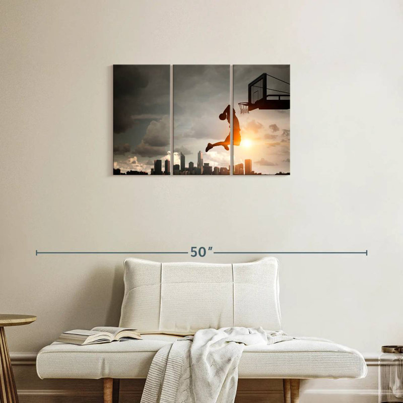 Sireci Basketball Dunk, 20" H x 33" W