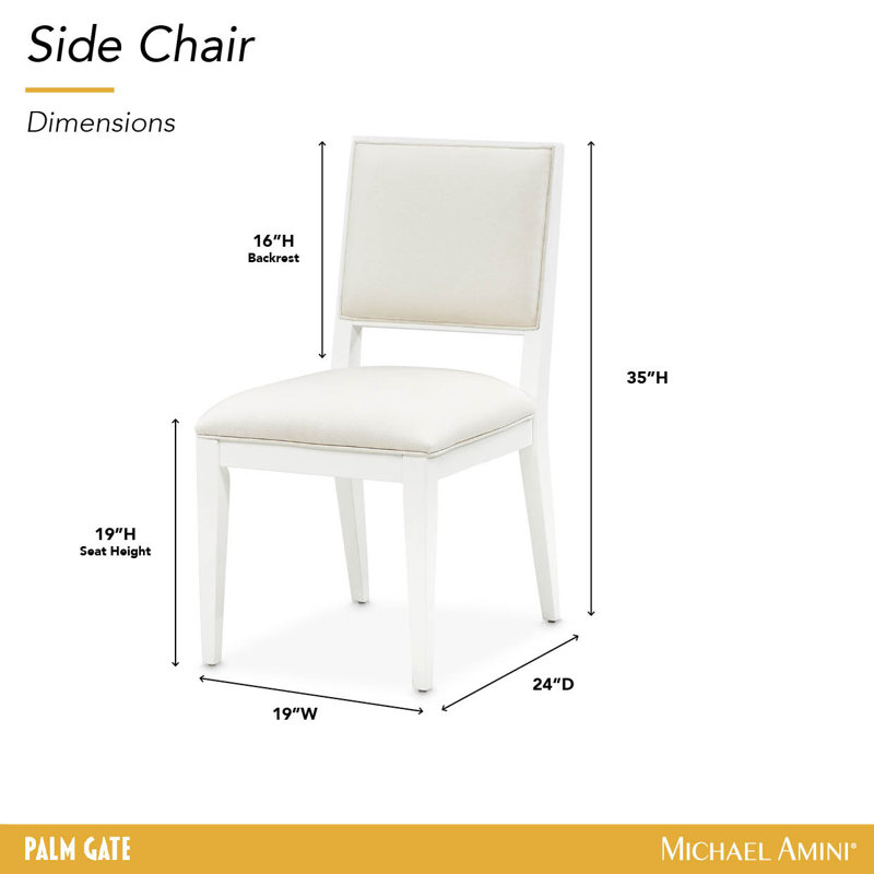 Palm Gate Side Chair - Cloud White