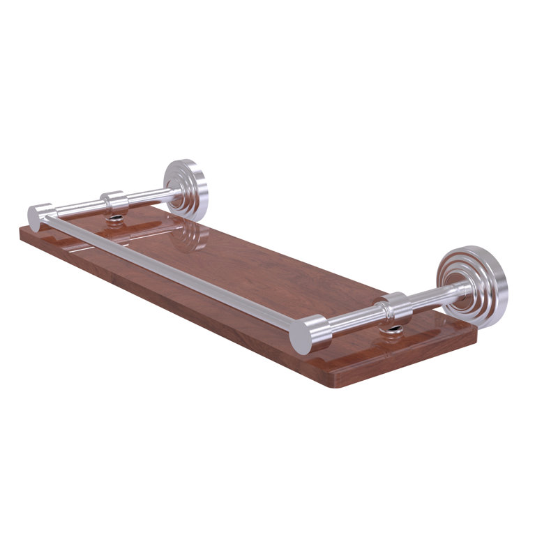 Beresford Bracket Shelf, Satin Chrome, 3" H x 16" W x 5" D