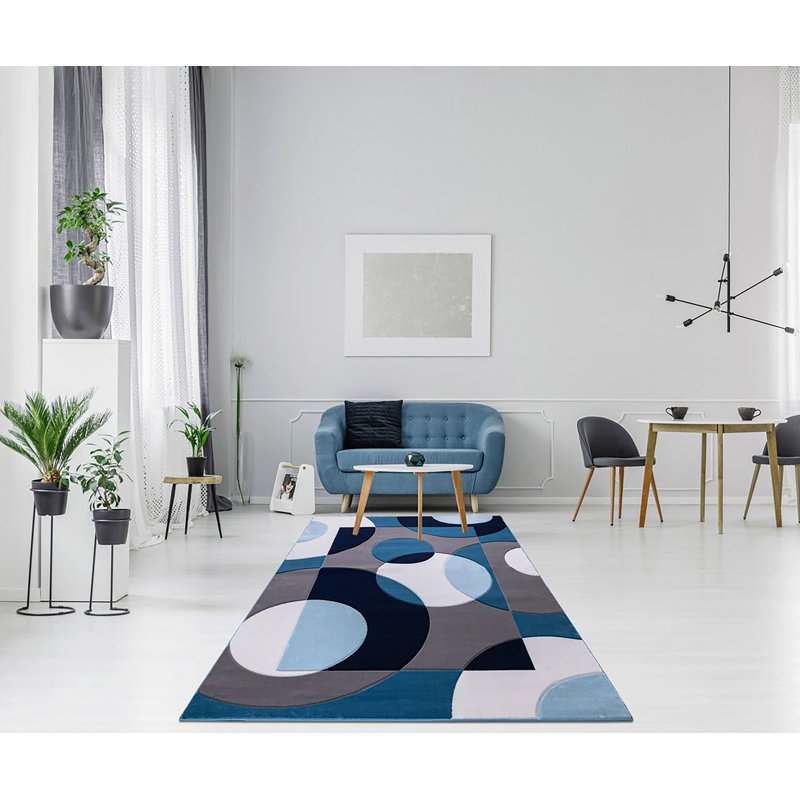 Tapis turc Kadash-BLEU, Rectangle 8 pi x 10 pi 2 po
